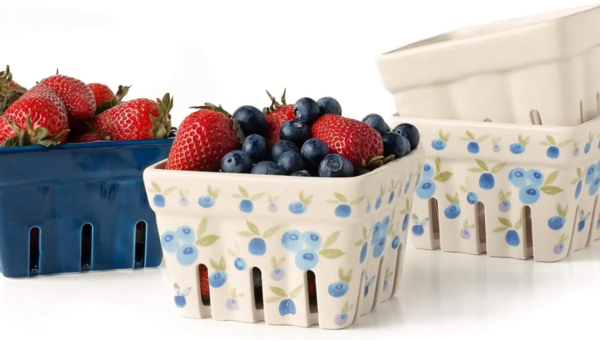 ceramic berry colander