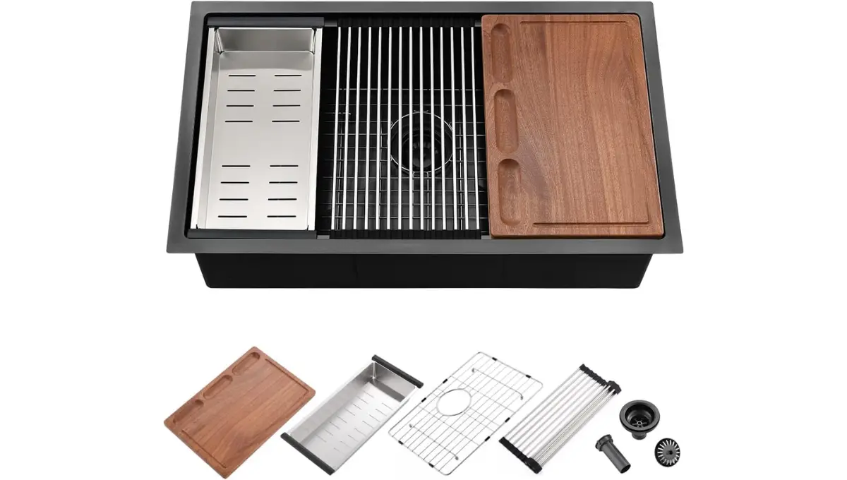 stainless steel colander for workstation kitchen sink