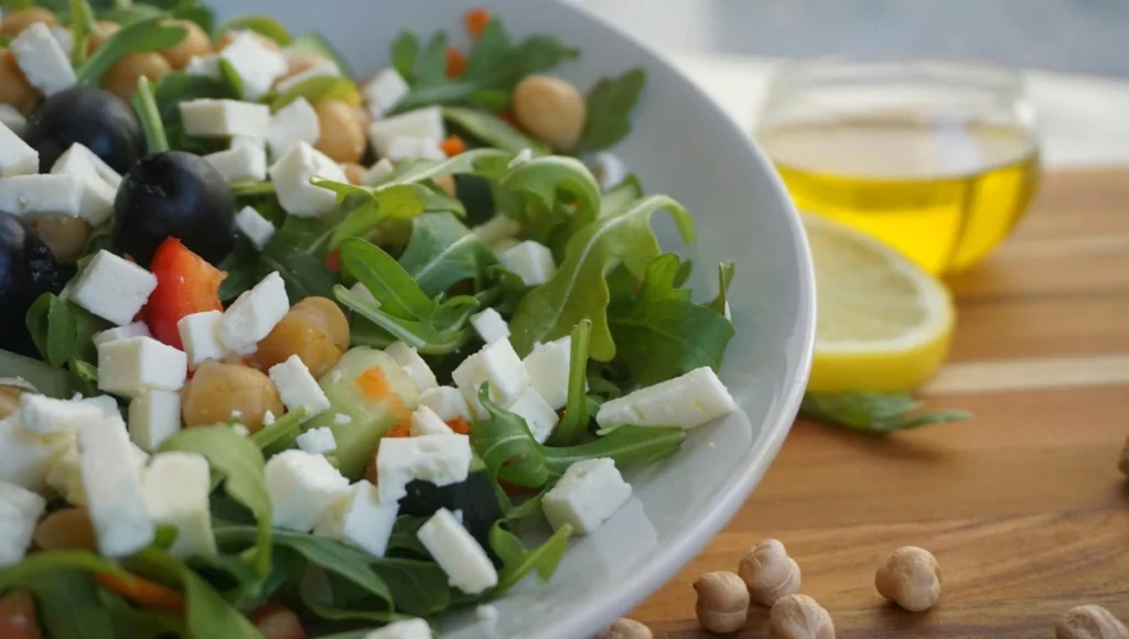 Cucumber Chickpea Salad